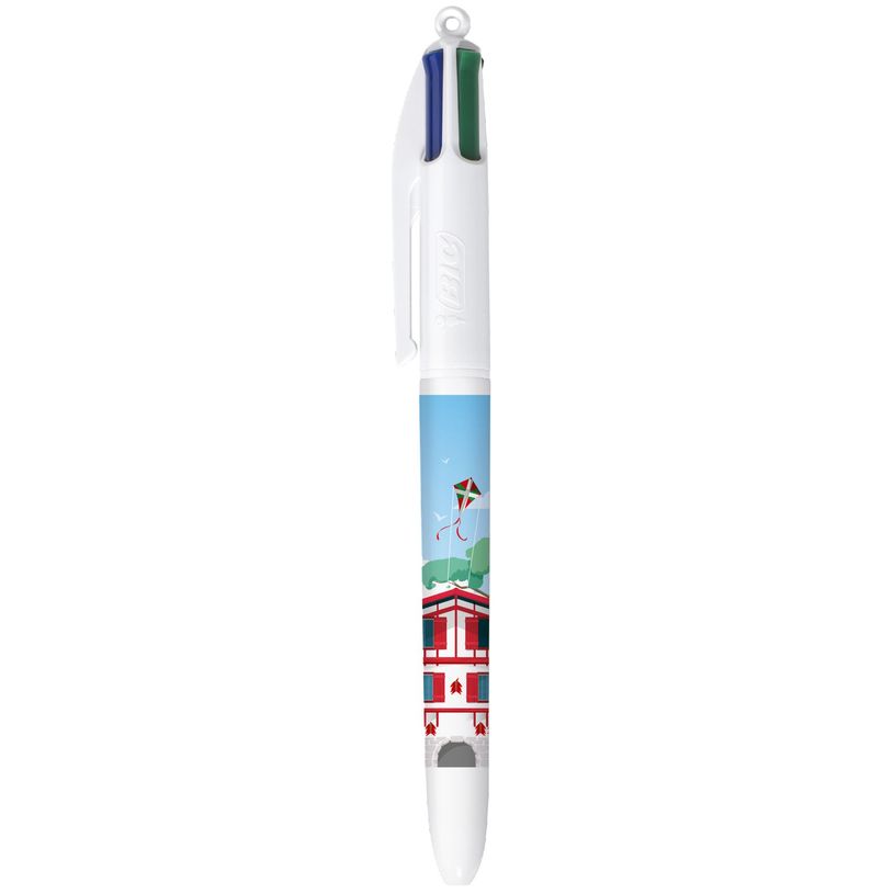 3086123758759-BIC Stylo à Bille 4 Couleurs Original à Pointe Moyenne Rétractable (1,00 mm) - Décors Thématique Sud-P_405189041_3-2