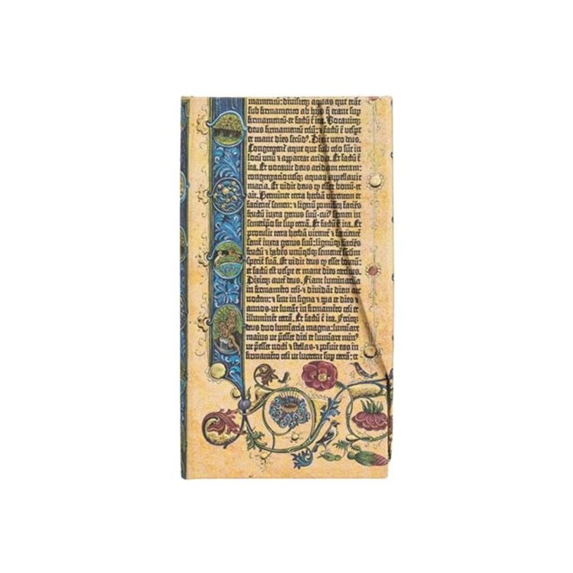 9781439750308-Paperblanks Gutenberg Bible - Journal - reliure piquée - mince - 100 x 180 mm - 88 feuilles / 176 pages - papier crème - ligné - genesis - couvercle multicolore - carton-P_405189131_1-0