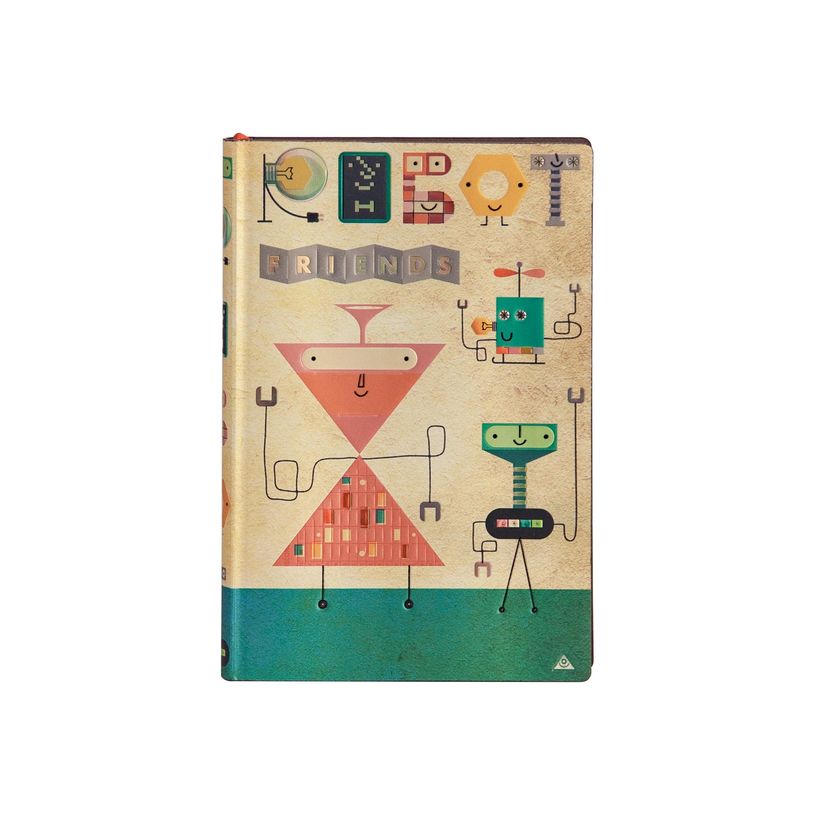 9781439764886-Paperblanks Retro Pop! - Cahier de notes - reliure cousue et collée - mini - 95 x 140 mm - 104 feuilles / 208 pages - ruled - Come T-P_405189134_1-0