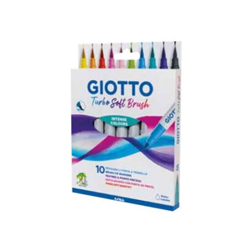8000825049217-GIOTTO Turbo Soft Brush - Feutre pinceau à pointe souple - encre à l'eau (pack de 10)-P_405190573_1-0