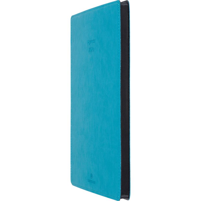 3664447208534-Agenda Stan - la semaine sur 1 page et 1 page de notes - 19 x 24,5 cm - bleu canard - Oberthur--2