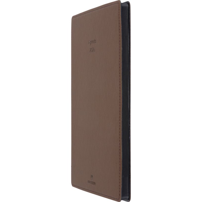 3664447208510-Agenda Stan - la semaine sur 1 page et 1 page de notes - 19 x 24,5 cm - marron - Oberthur--2