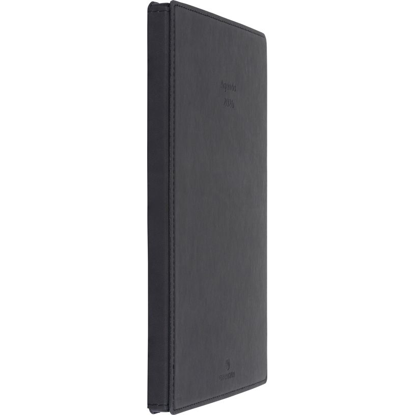 3664447208541-Agenda Stan - la semaine sur 1 page et 1 page de notes - 19 x 24,5 cm - noir - Oberthur--1