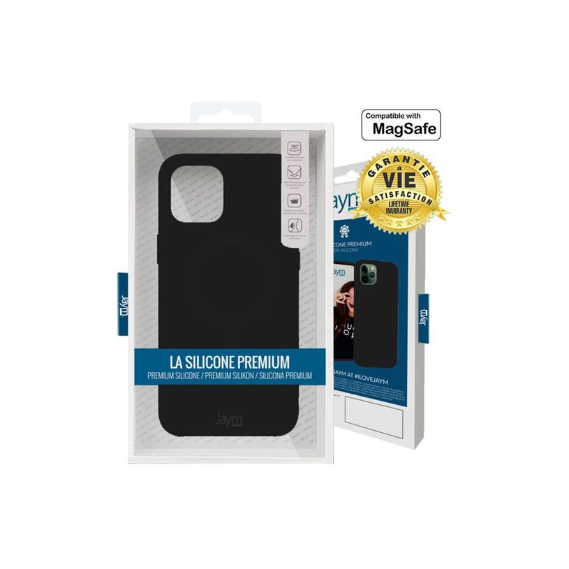 3701263524094-JAYM CLASSIC - Coque de protection pour téléphone portable - microfibre - compatibilité avec MagSafe - silicone de qualité supérieure-P_405199437_4-3