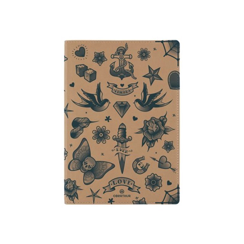 3664447177243-Oberthur - Carnet souple - 148 x 210 mm - Papillon Tatoo-P_405199562_2-0