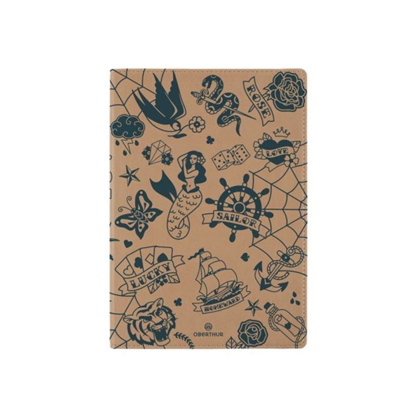 3664447177236-Oberthur - Cahier de notes - reliure cousue - A5 (148 x 210 mm) - 80 feuilles / 160 pages - ivoire - d-P_405199563_2-0