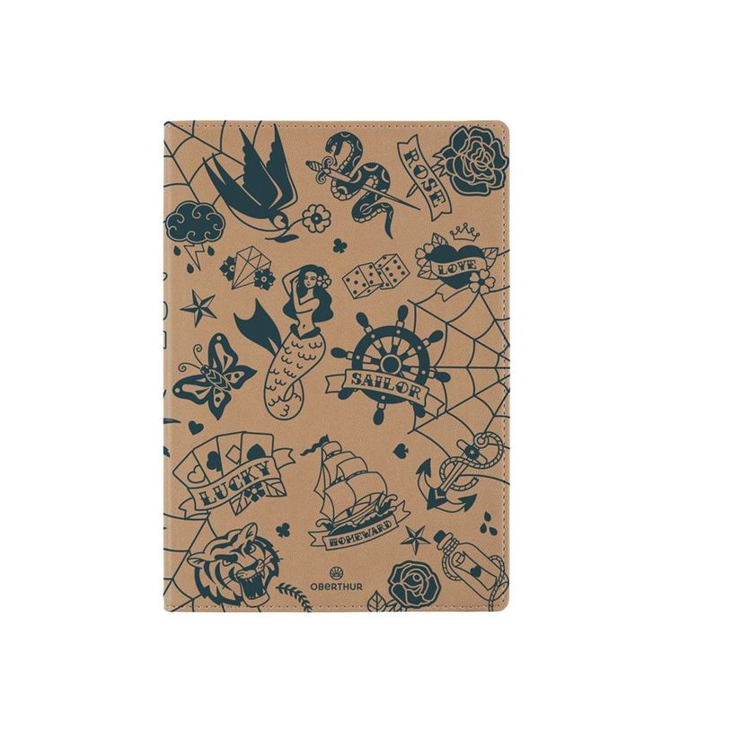 3664447177236-Oberthur - Cahier de notes - reliure cousue - A5 (148 x 210 mm) - 80 feuilles / 160 pages - ivoire - d-P_405199563_3-1