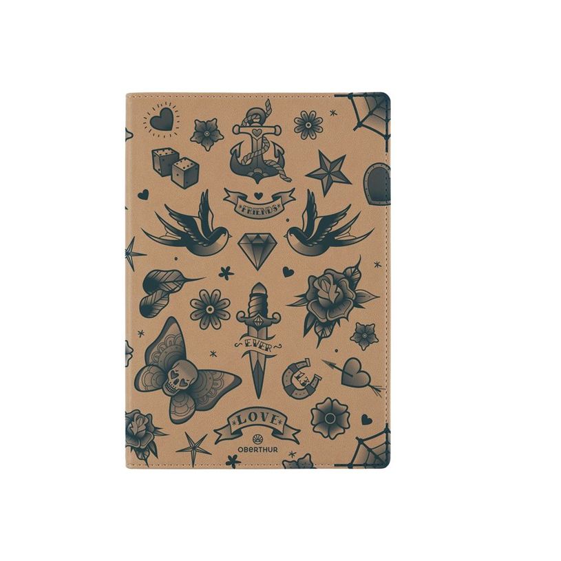 3664447177236-Oberthur - Cahier de notes - reliure cousue - A5 (148 x 210 mm) - 80 feuilles / 160 pages - ivoire - d-P_405199563_4-2