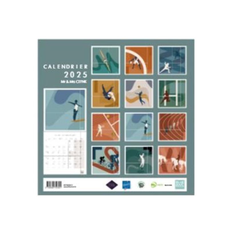 3700368759301-BLUE ART Mr&Mrs Clynk - Calendrier - 2025 - competitions - 14 feuilles - 30 x 30 cm-P_405199662_2-0