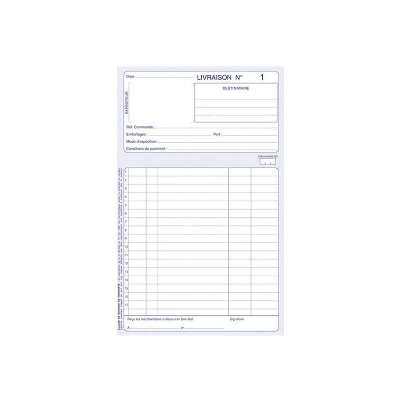 3416790021465-ELVE - Manifold bon de livraison - 297 x 210 mm - 50 feuilles - A4 - autocopiant - numéro-P_405199725_2-1