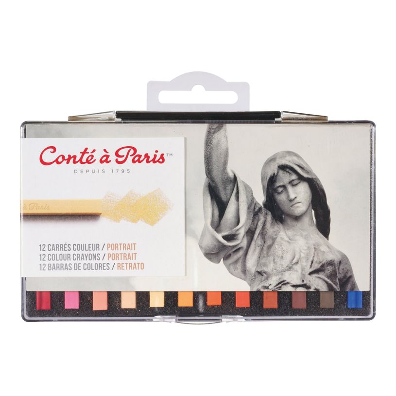 646217502458-Conte A PARIS - Crayon de cire - couleurs portrait assorties (pack de 12)-P_405199829_1-0