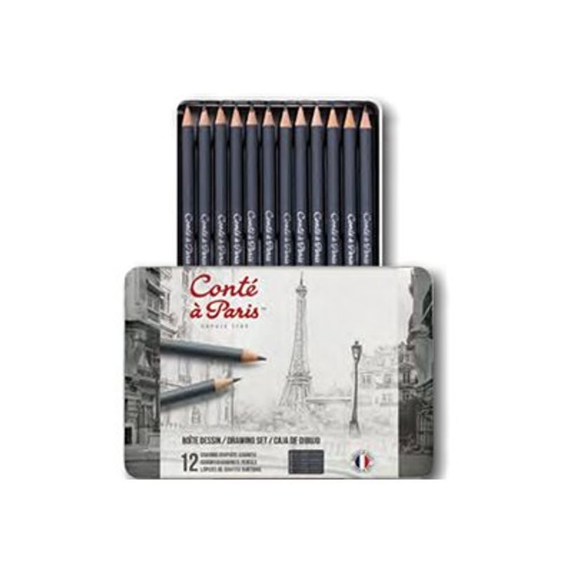 646217504049-Conte A PARIS - Crayon - graphite (pack de 12)-P_405199880_1-0