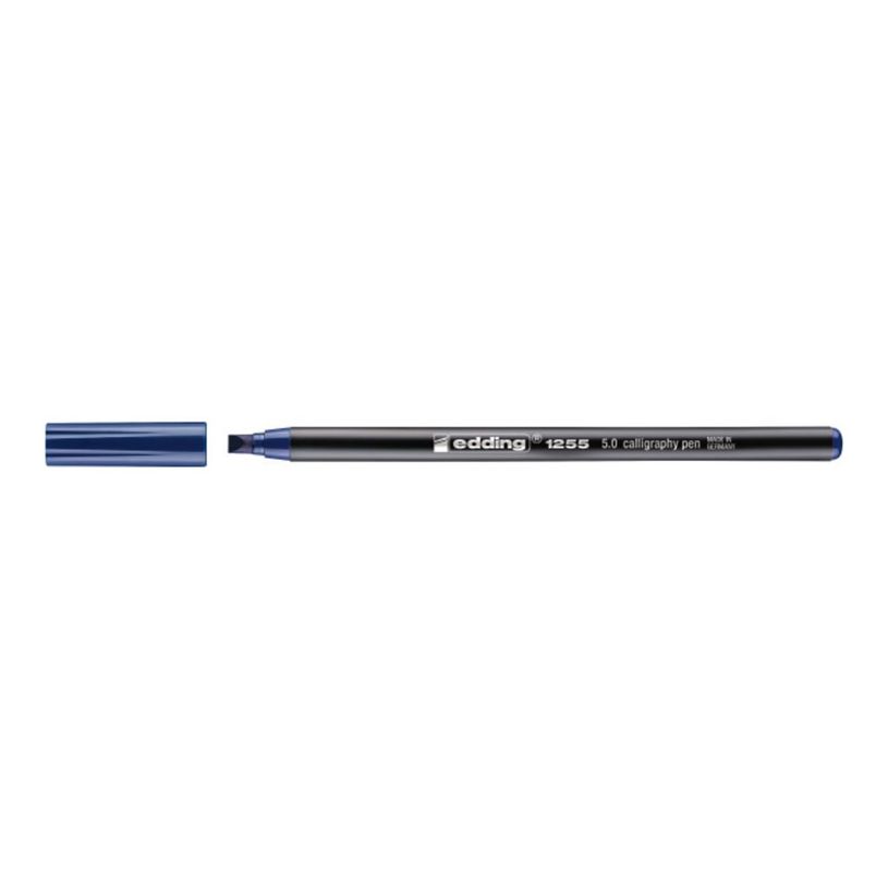 4004764926527-edding 1255 - Feutre - permanent - bleu acier - encre pigmentée à base d'eau - 5 mm-P_405199906_1-0