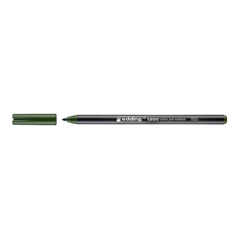 4004764289042-edding 1300 - Feutre - pour carton, surface du papier de couleur claire - vert olive - enc-P_405199942_2-1