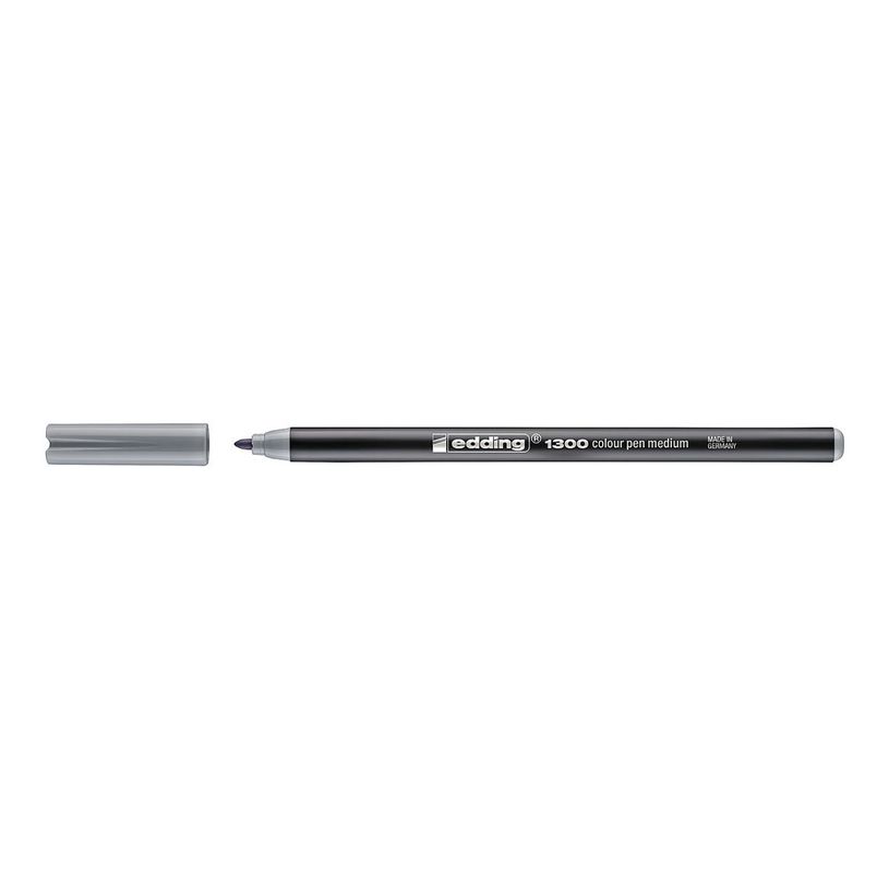4004764289158-edding 1300 - Feutre - pour carton, surface du papier de couleur claire - gris argenté - -P_405199951_2-1