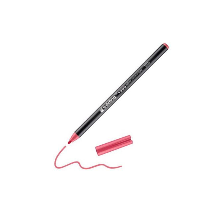 4004764289240-edding 1300 - Feutre - pour carton, surface du papier de couleur claire - rose corail - en-P_405199959_2-2