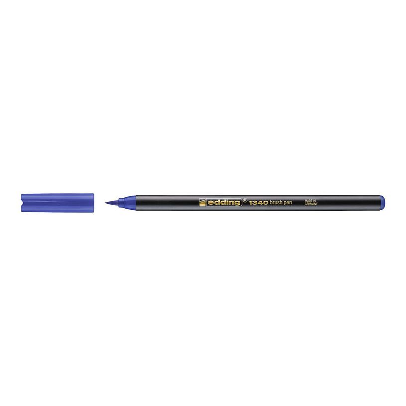 4004764037346-edding 1340 - Feutre pinceau à pointe souple - bleu - encre à l'eau-P_405199971_2-1
