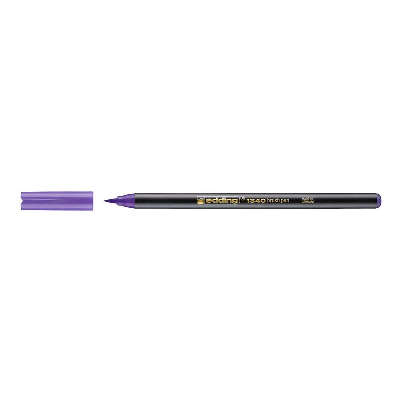 4004764037391-edding 1340 - Feutre pinceau à pointe souple - pour carton - violet - encre à l'eau - 1--P_405199976_1-0