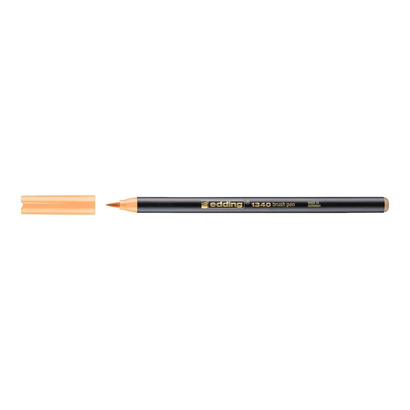 4057305000422-edding 1340 - Feutre pinceau à pointe souple - pour carton - orange clair - encre à l'ea-P_405199982_2-1