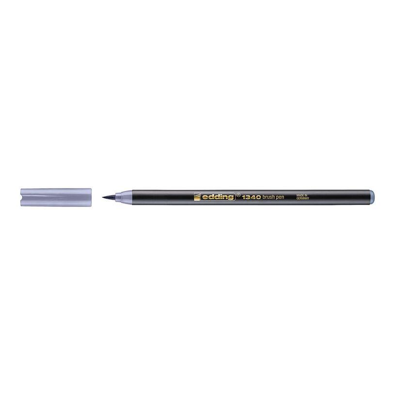 4057305000460-edding 1340 - Feutre pinceau à pointe souple - pour carton - gris argenté - encre à l'e-P_405199983_2-1