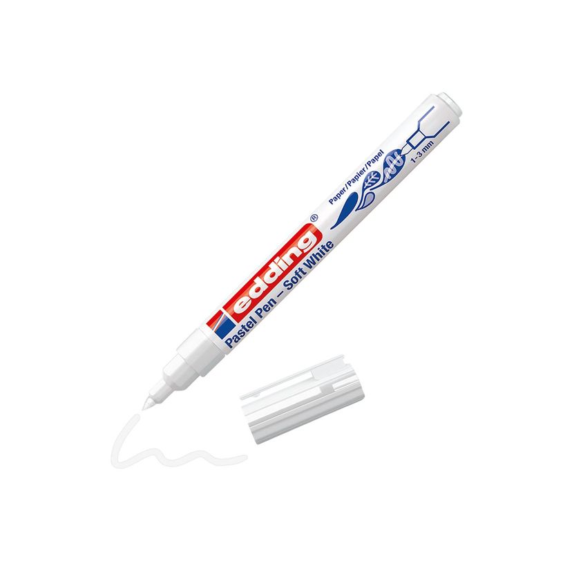4057305000200-edding 1500 pastel pen - Feutre - pour carton - blanc - encre pigmentée à base d'eau - 1-P_405199990_4-2