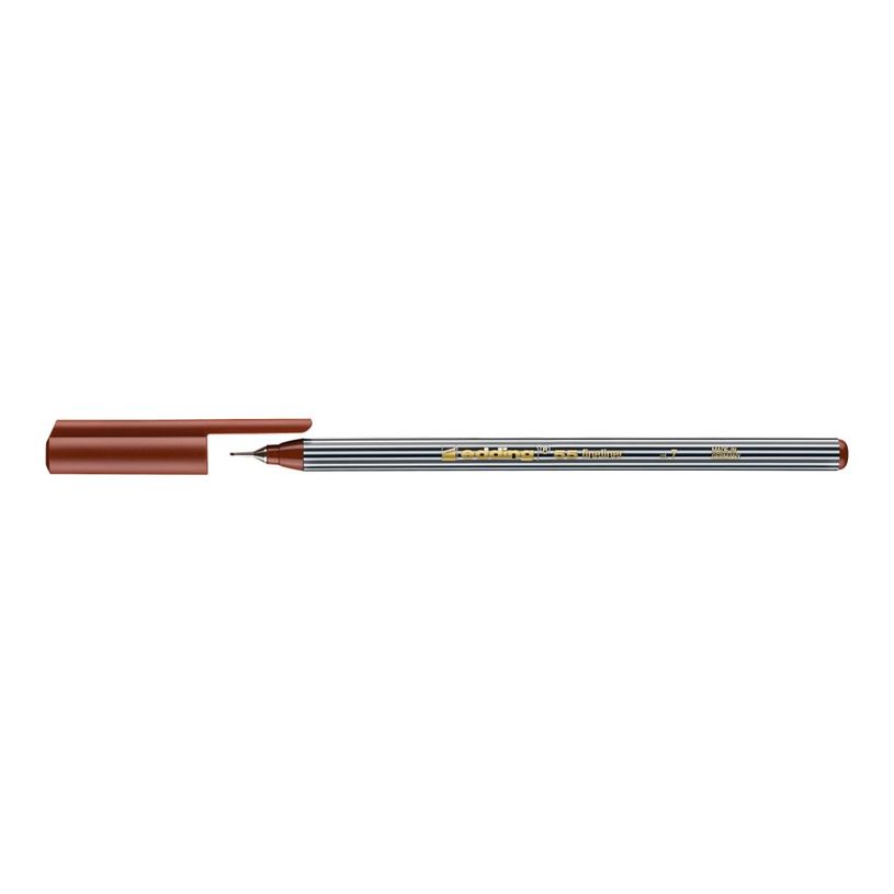 4004764338740-edding 55 - Feutre fin - pour carton - brun - encre à l'eau - 0.3 mm - extra fin-P_405199999_3-3