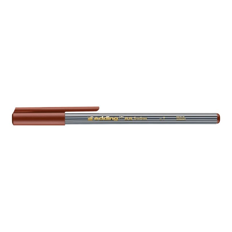 4004764338740-edding 55 - Feutre fin - pour carton - brun - encre à l'eau - 0.3 mm - extra fin-P_405199999_4-1