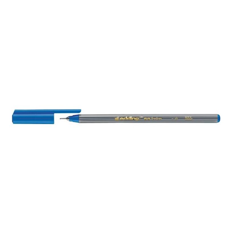 4004764338771-edding 55 - Feutre fin - pour carton - bleu clair - encre à l'eau - 0.3 mm - extra fin-P_405200002_2-0