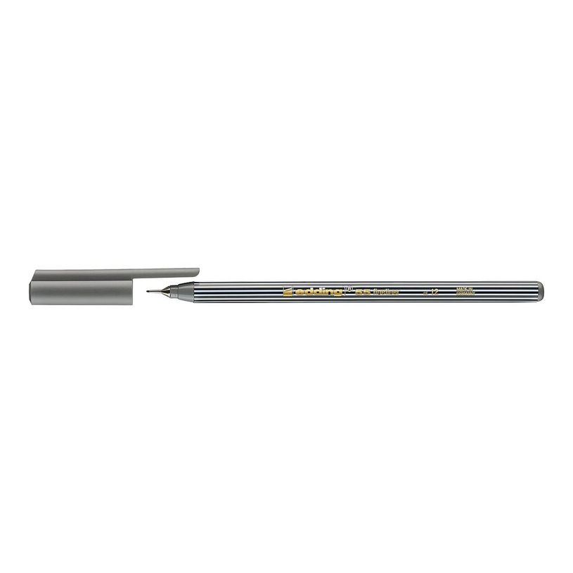 4004764338795-edding 55 - Feutre fin - pour carton - gris - encre à l'eau - 0.3 mm - extra fin-P_405200004_1-0