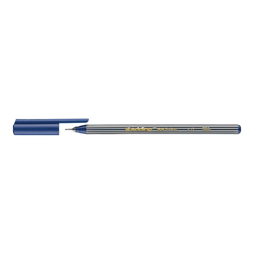 4004764009435-edding 55 - Feutre fin - bleu acier - encre à l'eau - 0.3 mm - extra fin-P_405200006_1-0