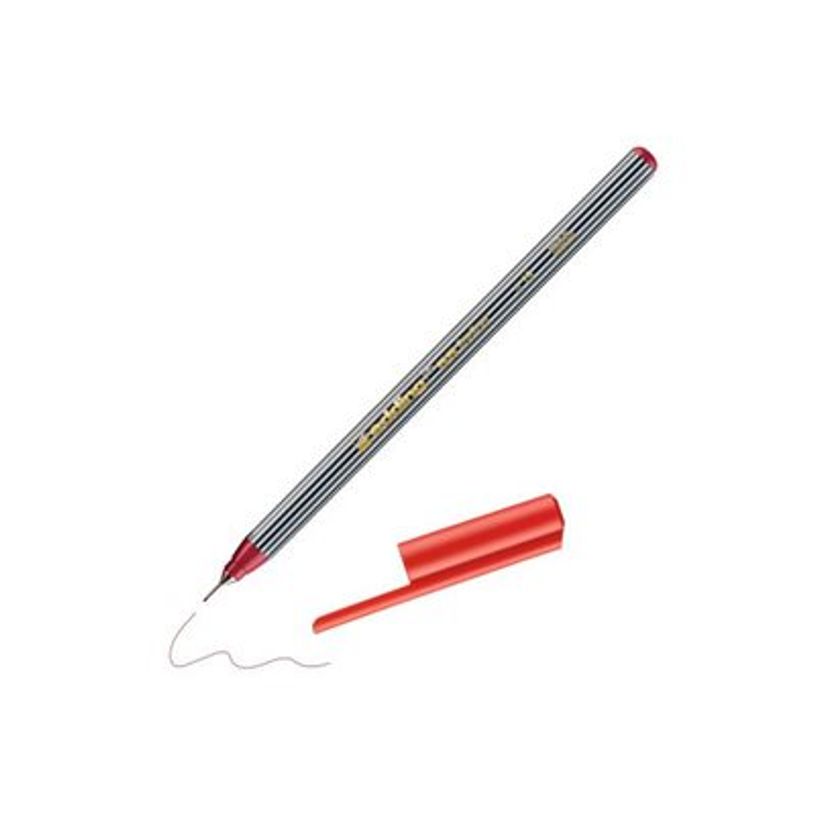 4004764009459-edding 55 - Feutre fin - pour carton - rouge carmin - encre à l'eau - 0.3 mm - extra fin-P_405200007_2-1