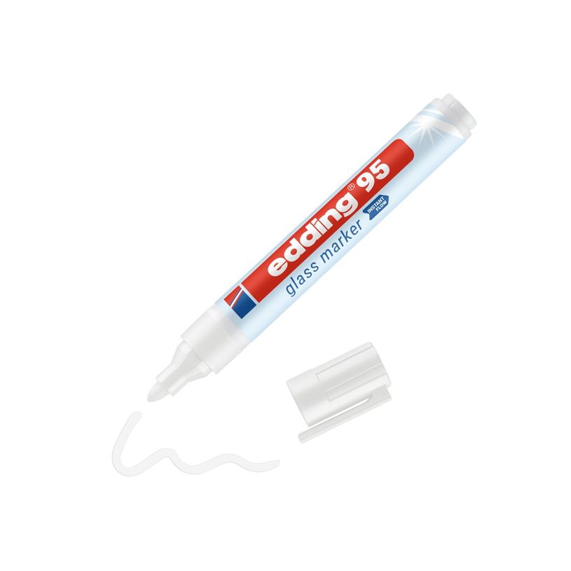 4057305039972-edding 95 - Marqueur - pour verre, carte en verre, tableau blanc - blanc - 1.5-3 mm-P_405200016_3-1