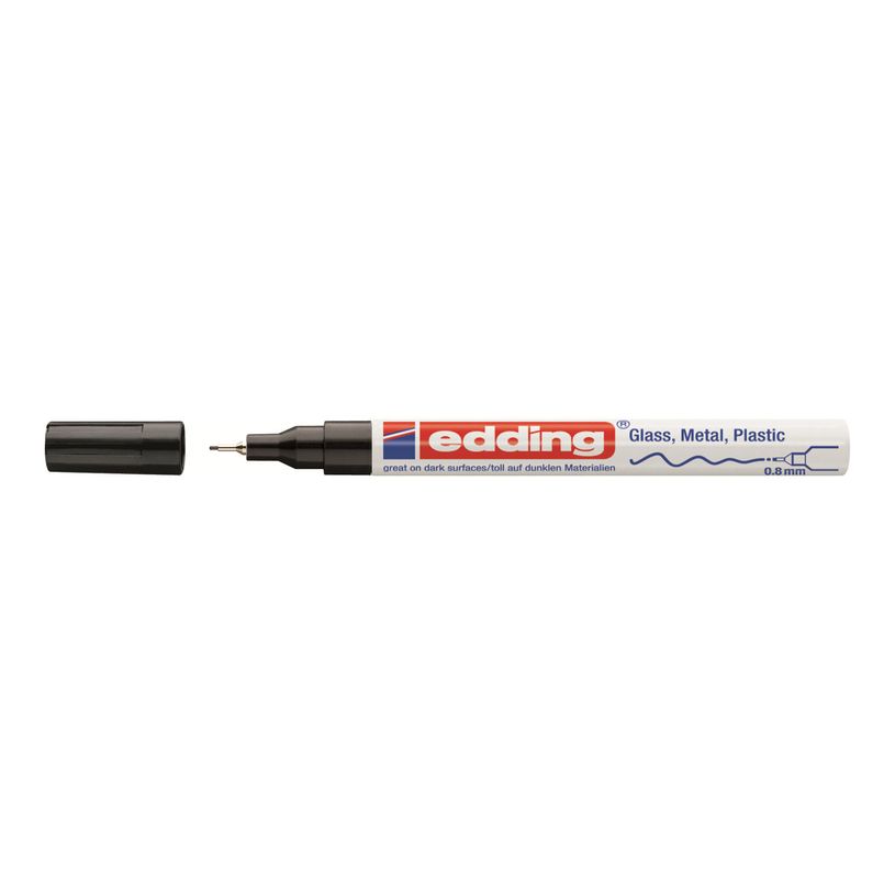 4004764953608-edding 780 gloss paint - Marqueur - permanent - pour verre, métal, plastique - noir - enc-P_405200022_1-0