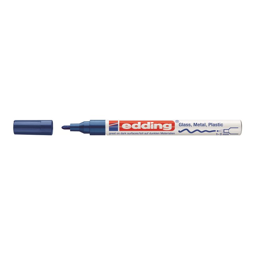 4004764953424-edding 751 gloss paint - Marqueur - permanent - pour verre, métal, plastique - bleu - encre pigmenté-P_405200026_1-0