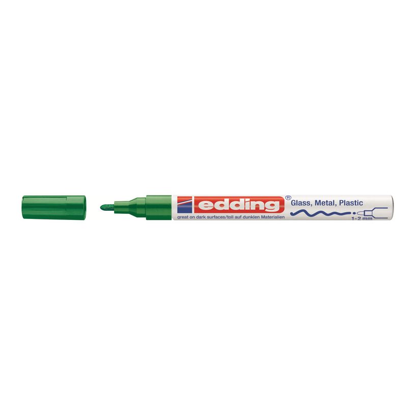4004764953455-edding 751 gloss paint - Marqueur - permanent - pour verre, métal, plastique - vert - encre pigmenté-P_405200027_1-0