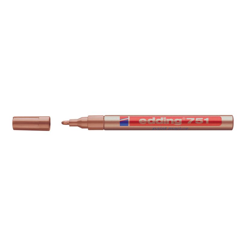 4004764820306-edding 751 gloss paint - Marqueur - permanent - pour verre, métal, plastique - cuivre - encre pigmenté-P_405200036_2-0