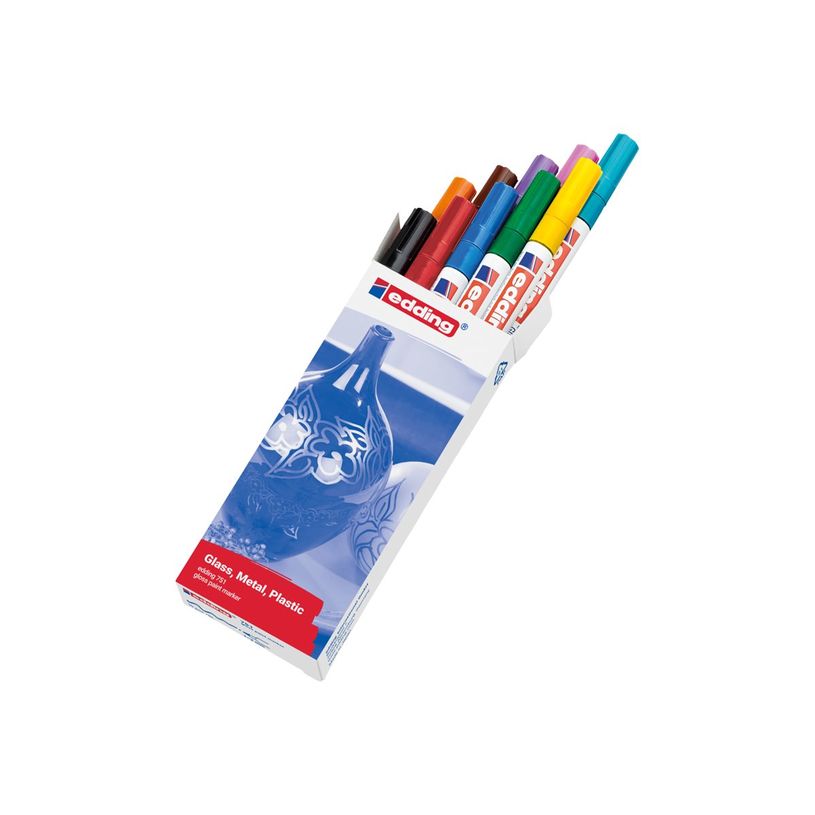 4004764087747-edding 751 gloss paint - Marqueur - permanent - couleurs assorties - opaque - 1-2 mm (pack-P_405200041_1-1