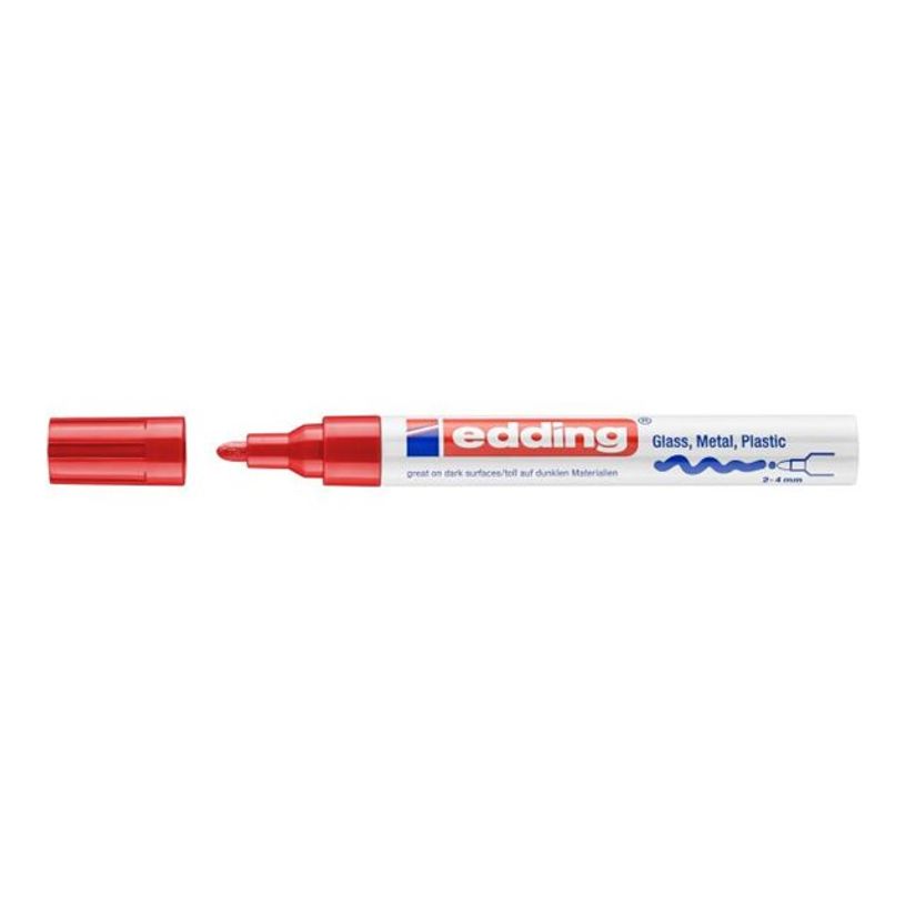 4004764953059-edding 750 paint - Marqueur - permanent - rouge - opaque - encre pigmentée acrylique - 2--P_405200043_6-3