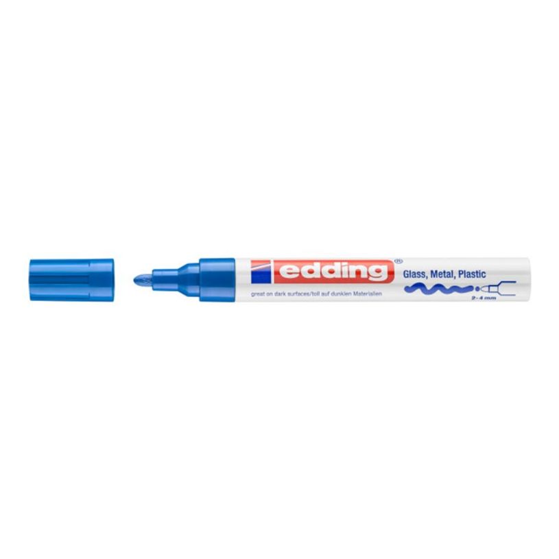 4004764953080-edding 750 gloss paint - Marqueur - permanent - bleu - opaque - encre pigmentée acrylique-P_405200044_1-0