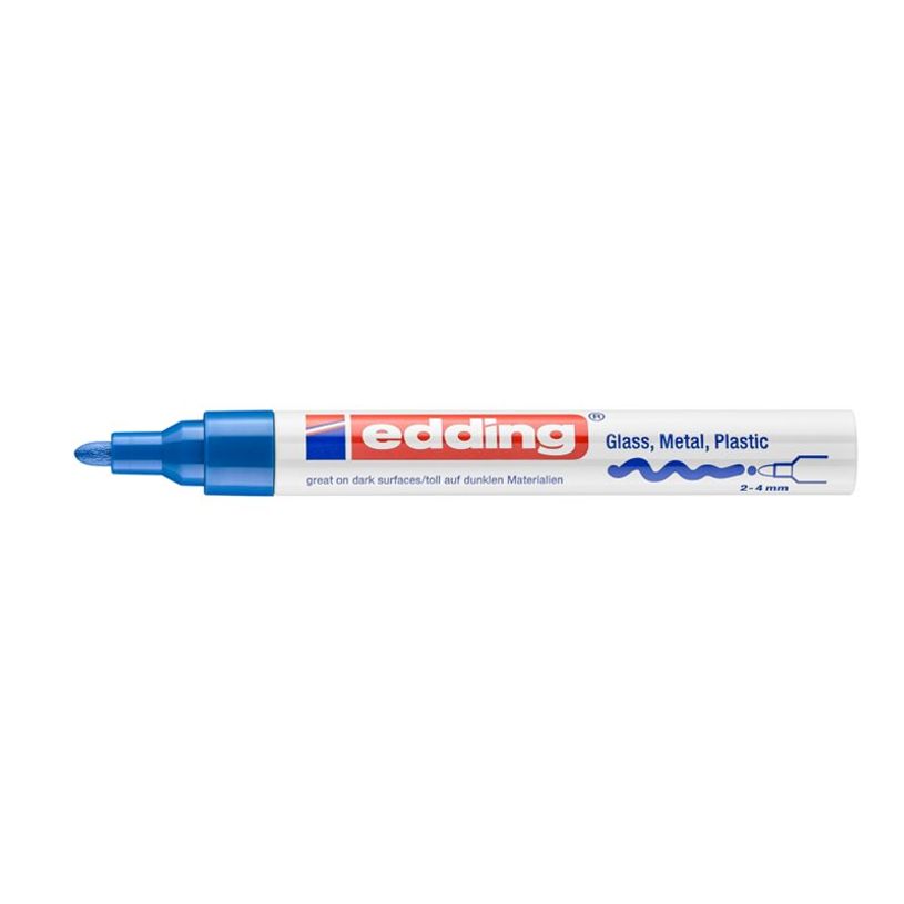 4004764953080-edding 750 gloss paint - Marqueur - permanent - bleu - opaque - encre pigmentée acrylique-P_405200044_2-2