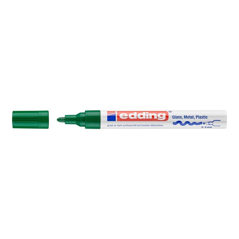 4004764953110-edding 750 gloss paint - Marqueur - permanent - vert - encre pigmentée - 2-4 mm-P_405200045_1-0