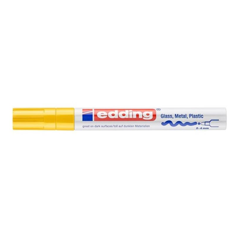 4004764953141-edding 750 gloss paint - Marqueur - permanent - jaune - opaque - encre pigmentée acryliqu-P_405200046_4-1