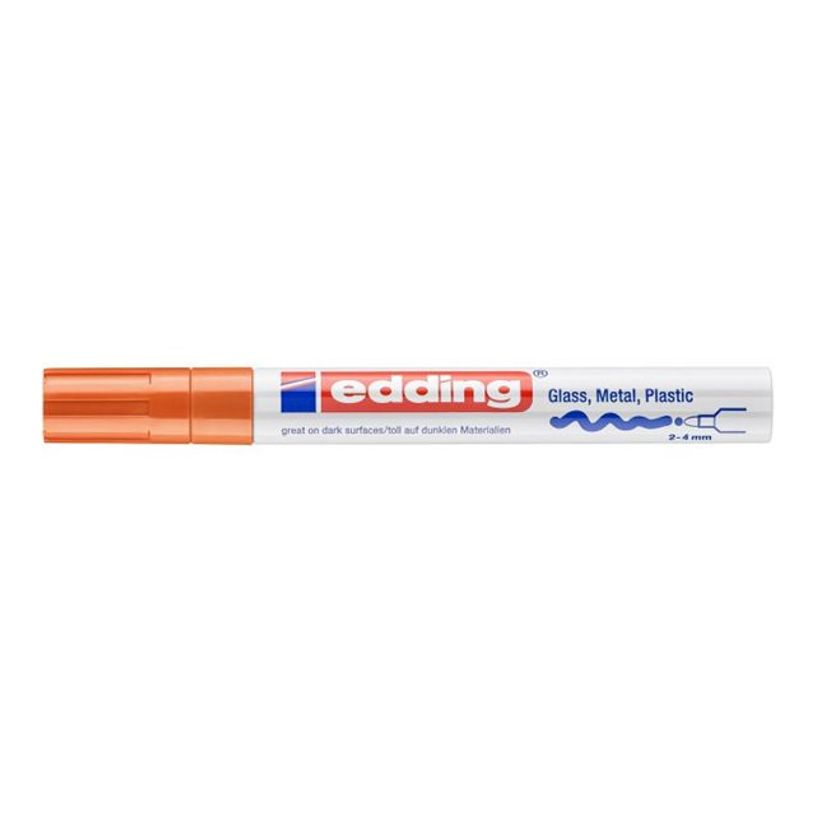 4004764953301-edding 750 gloss paint - Marqueur - permanent - orange - opaque - encre pigmentée acryliq-P_405200047_3-1