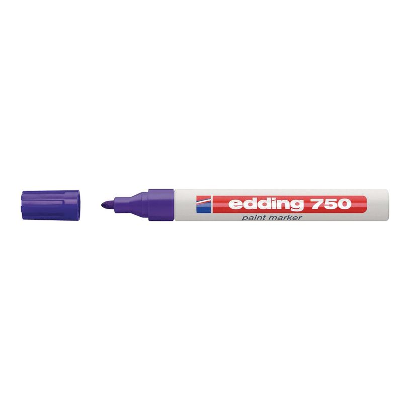 4004764018574-edding 750 gloss paint - Marqueur - permanent - pour verre, métal, plastique - violet - e-P_405200049_1-0