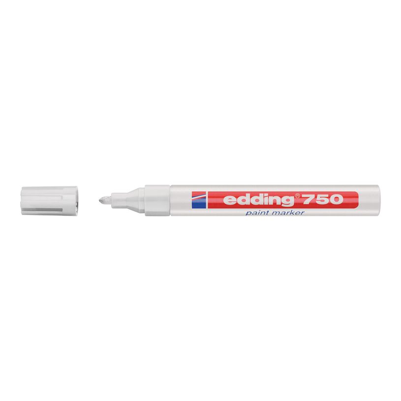 4004764953172-edding 750 gloss paint - Marqueur - permanent - pour verre, métal, plastique - blanc - en-P_405200052_2-0