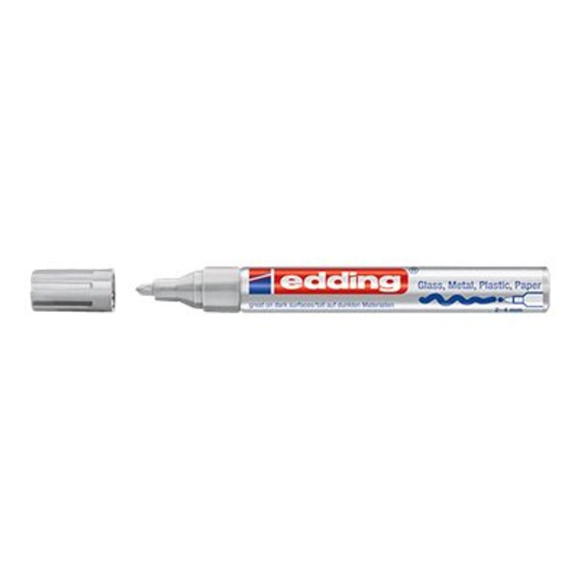4004764953363-edding 750 gloss paint - Marqueur - permanent - pour verre, métal, plastique - argent - e-P_405200054_2-0