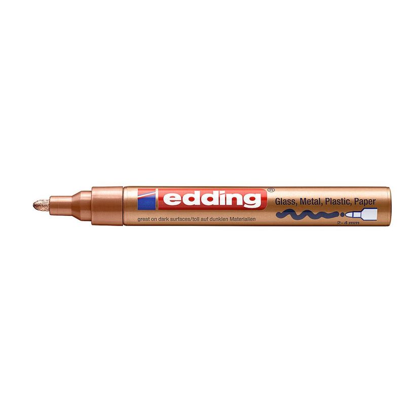 4004764820276-edding 750 gloss paint - Marqueur - permanent - pour verre, métal, plastique - cuivre - e-P_405200055_2-1