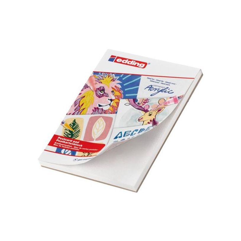 4057305046628-edding 30010 - Bloc acrylique/huile - gommé - A6 (105 x 148 mm) - 20 feuilles / 40 pages -P_405200060_3-1