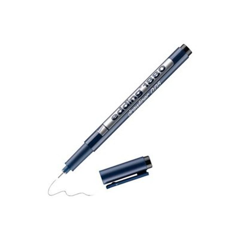 4004764845811-edding 1880 - Feutre fin - noir - encre pigmentée à base d'eau - 0.05 mm-P_405200105_1-0