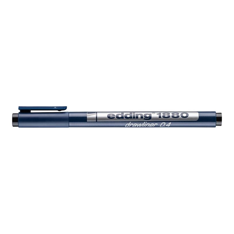 4004764860005-edding 1880 - Feutre fin - noir - encre pigmentée à base d'eau - 0.4 mm-P_405200109_4-1